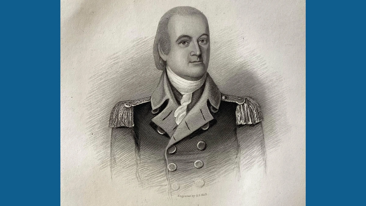Lord Stirling 1857 art print engraving. Lord Stirling 1857 art print engraving.