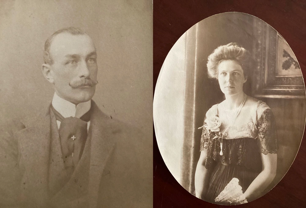 Winthrop Rutherfurd and his first wife, Alice Morton Rutherfurd.